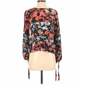 Sam & Lavi Orange Floral Blouse